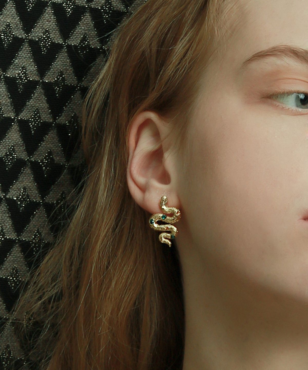 파피(POPPI) The classical snake earrings no.1