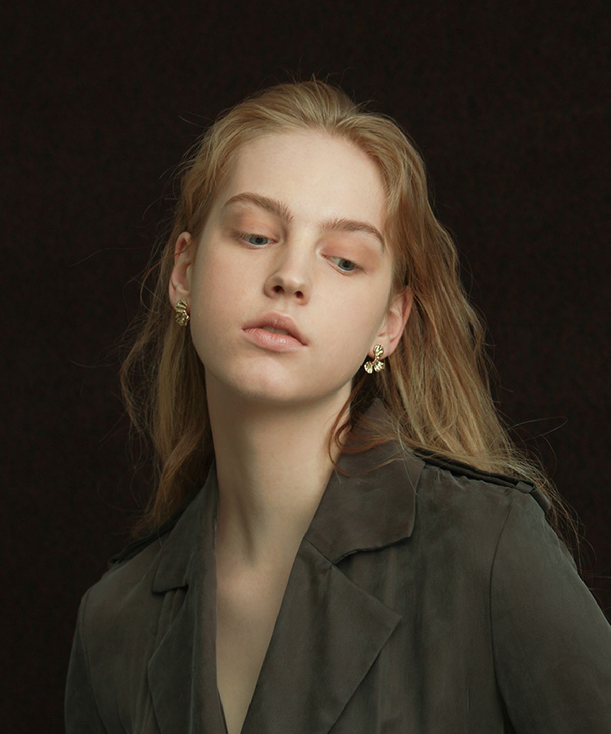 파피(POPPI) Flower twin earrings