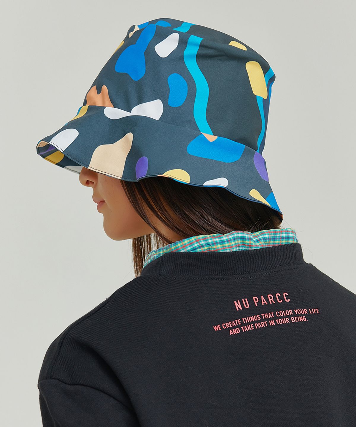 누팍(NU PARCC) 유니섹스 프린트 버킷햇 001