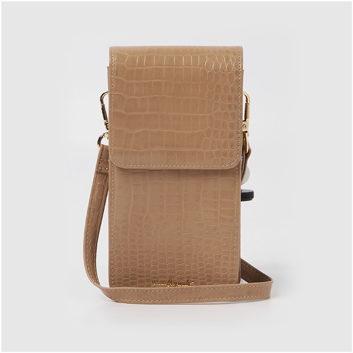 얼반오리지널(URBANORIGINALS) CROCODILE PHONE WALLET - TAN 크로커다일 폰월렛 탠