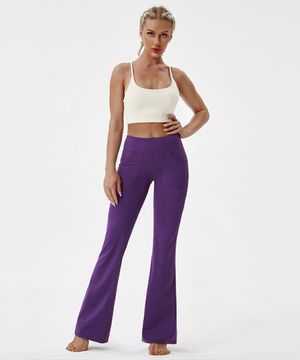 리플렉스 포켓 라인 부츠컷 레깅스 나팔바지_A02