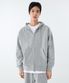 헤비웨이트 오버사이즈 후디드 스웨트 집업 [미디엄 그레이]