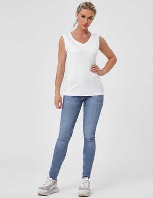 폴리 UPF50+ 스포츠 브이넥 민소매 티셔츠_E18