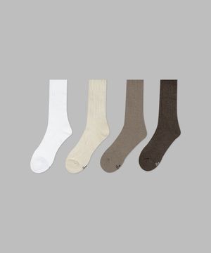 [4PACK] 1507 엠보 애슬레틱 삭스-코지 컬러팩