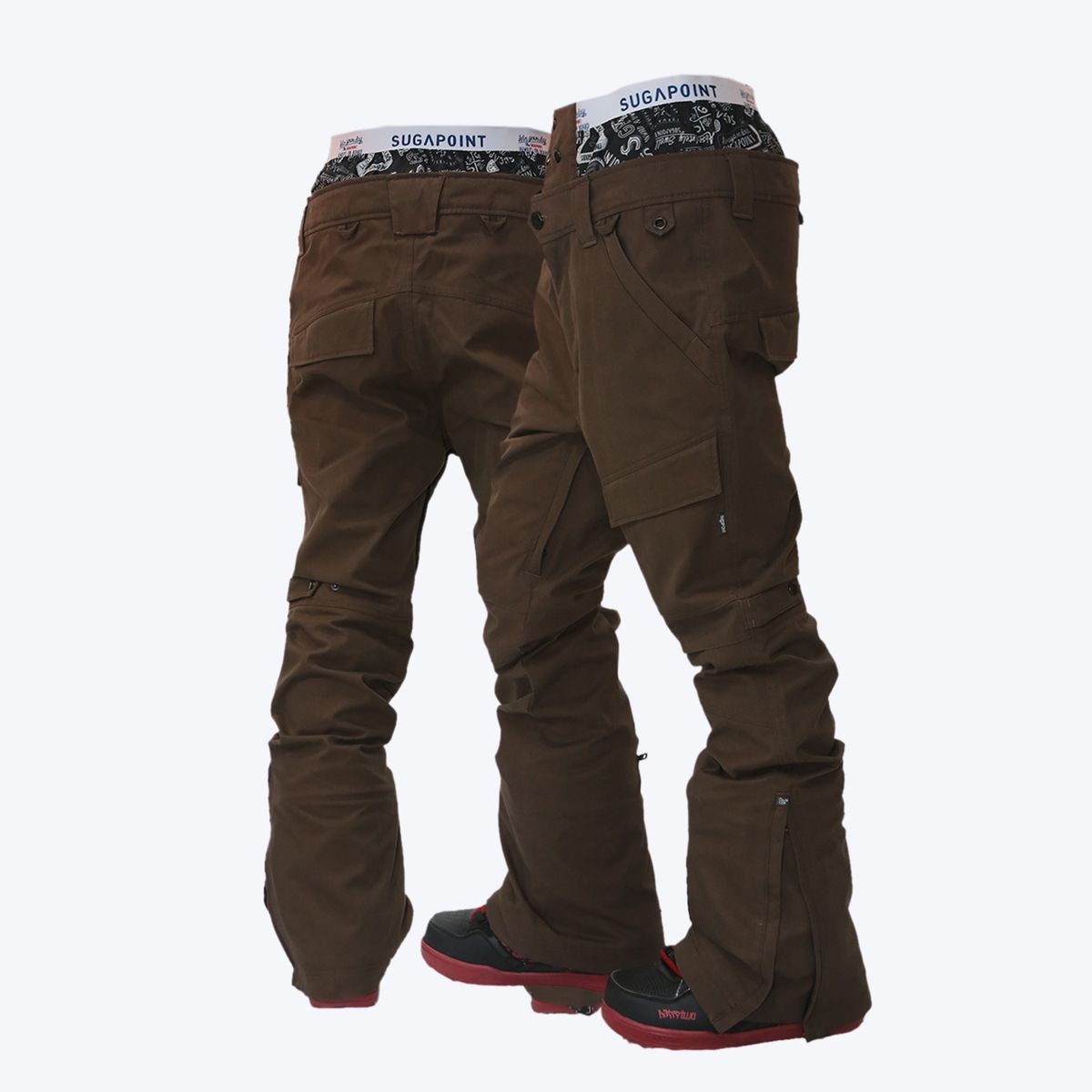 슈가포인트(SUGAPOINT) 남자 슬림핏 보드 팬츠 RIDER 59 SLIM - BROWN