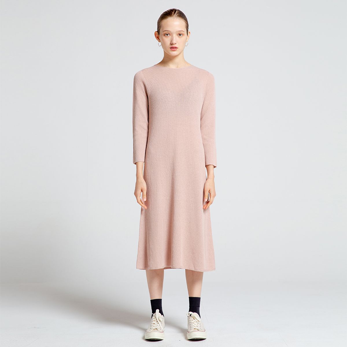 비아봉드비아(VIABON DE VIA) 홀가먼트 레이어드 원피스 (LILAC PINK)