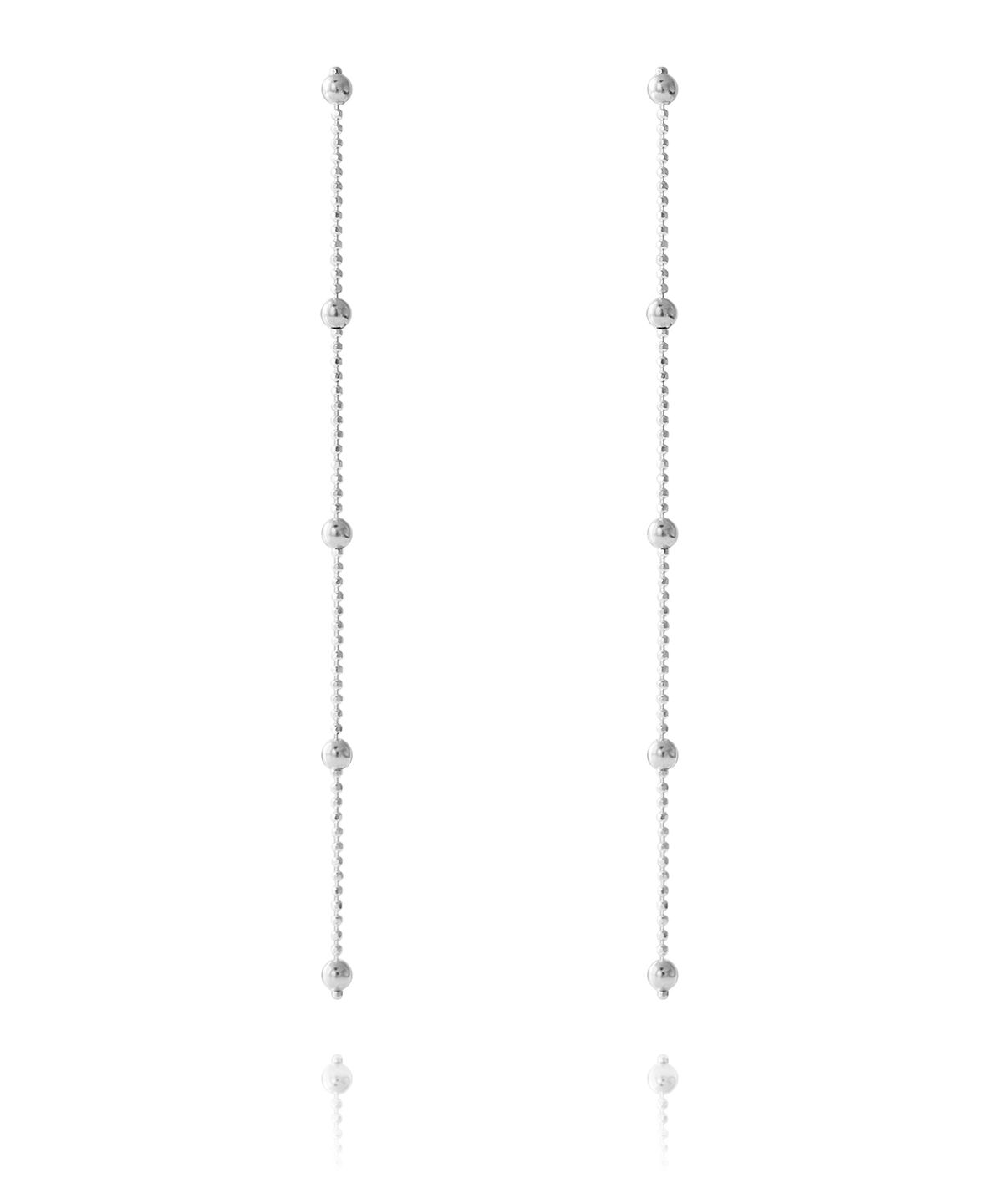 티에드(TIEDE) Swing ball drop Earring (Silver)
