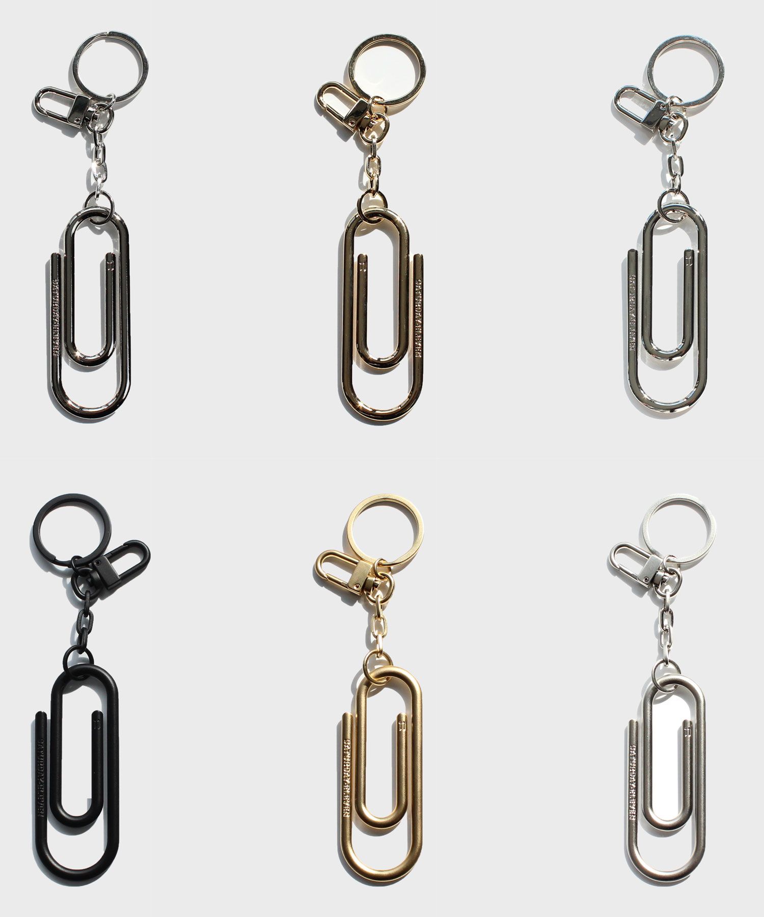◆SATUR◆ Big Paper Clip Keyring S SE203PMKR01 MUSINSA | SATURDAY ELEVEN Big Paper Clip Keyring S