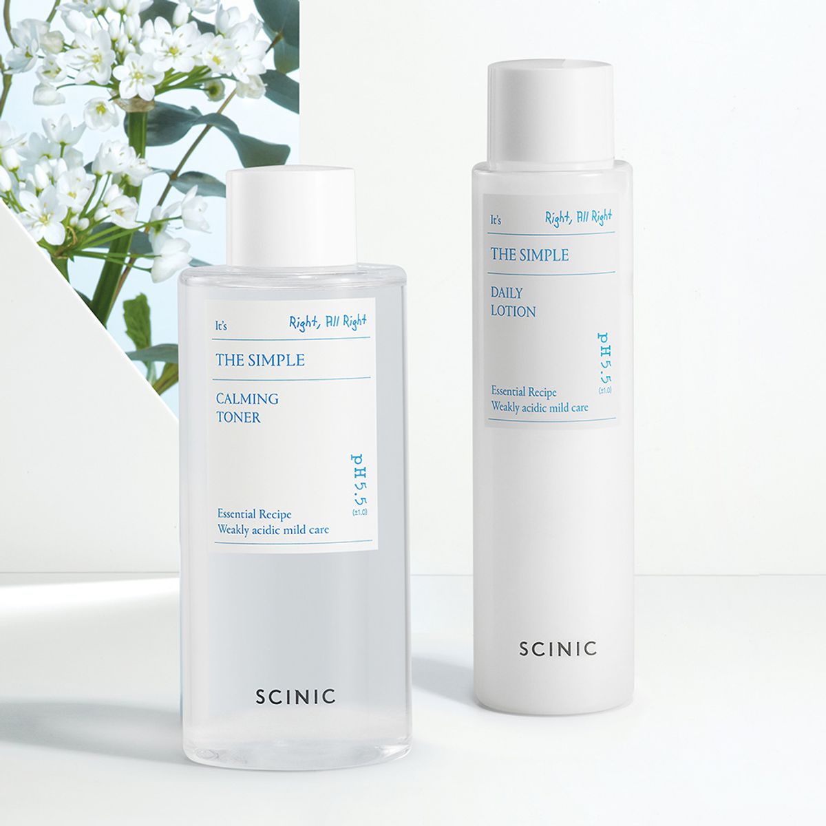 싸이닉(SCINIC) 더 심플 로션145ml+대용량 토너 300ml