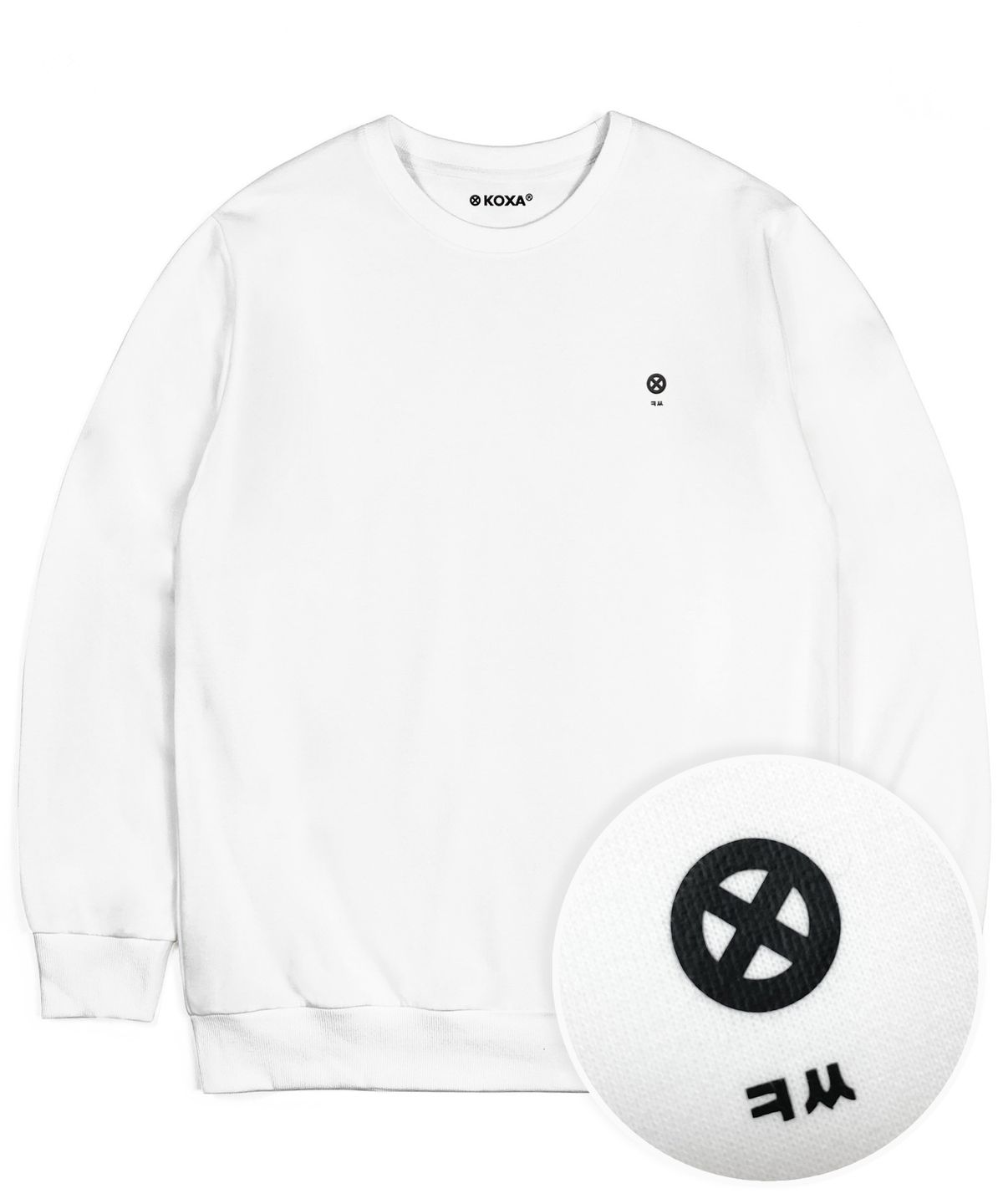 코싸(KOXA) KX korean sb mtm white 맨투맨