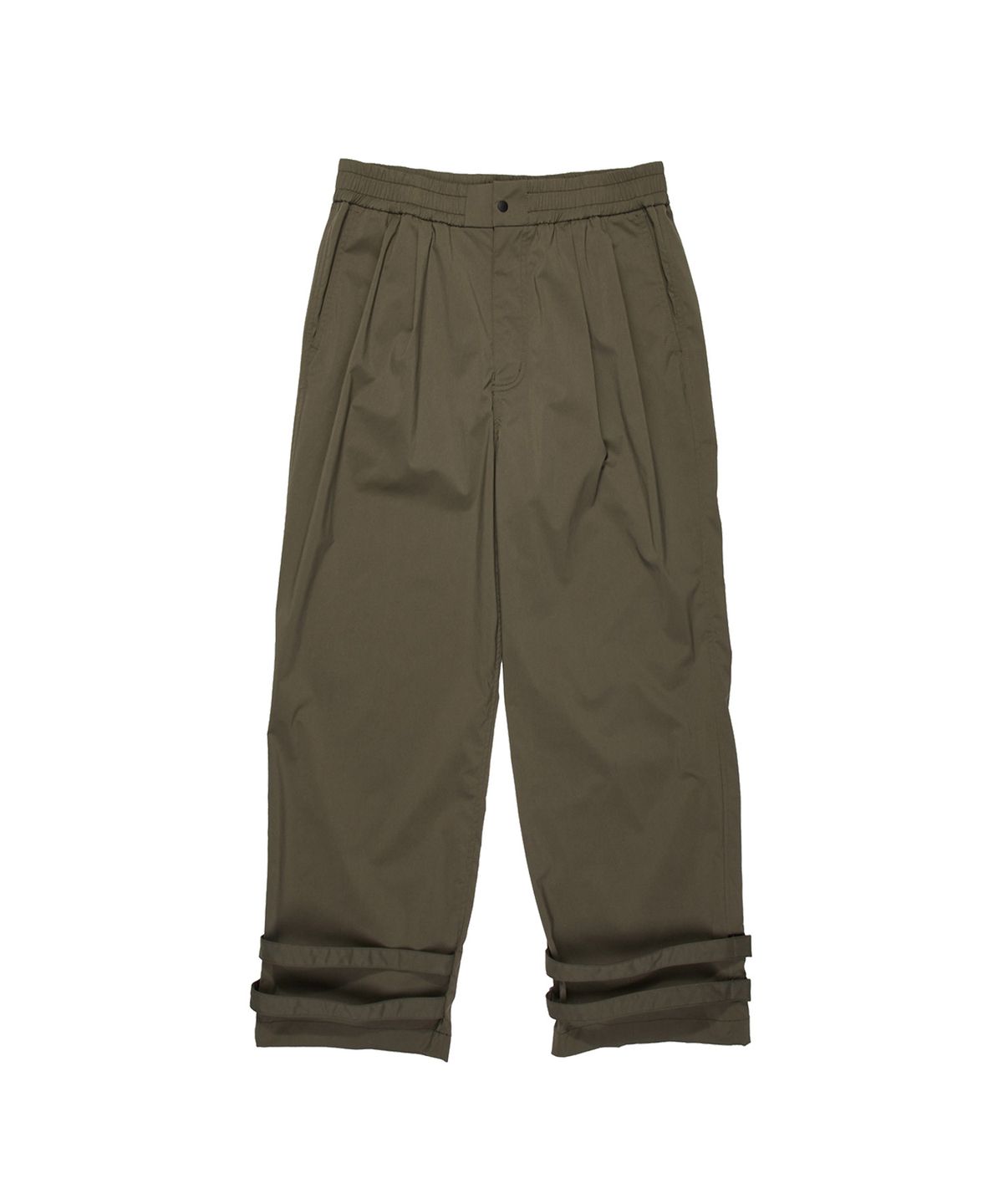 폴루션(POLLUTION) TUCK VELCRO PANTS KHAKI