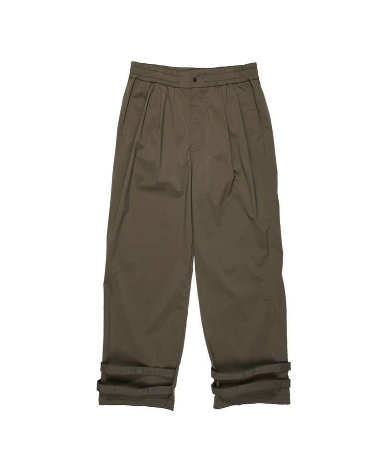 TUCK VELCRO PANTS KHAKI