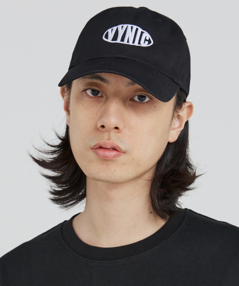 오발 로고 캡 [블랙]