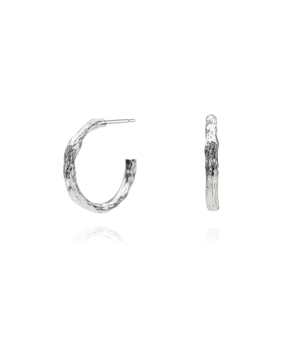 티에드(TIEDE) Woody hoop Earring