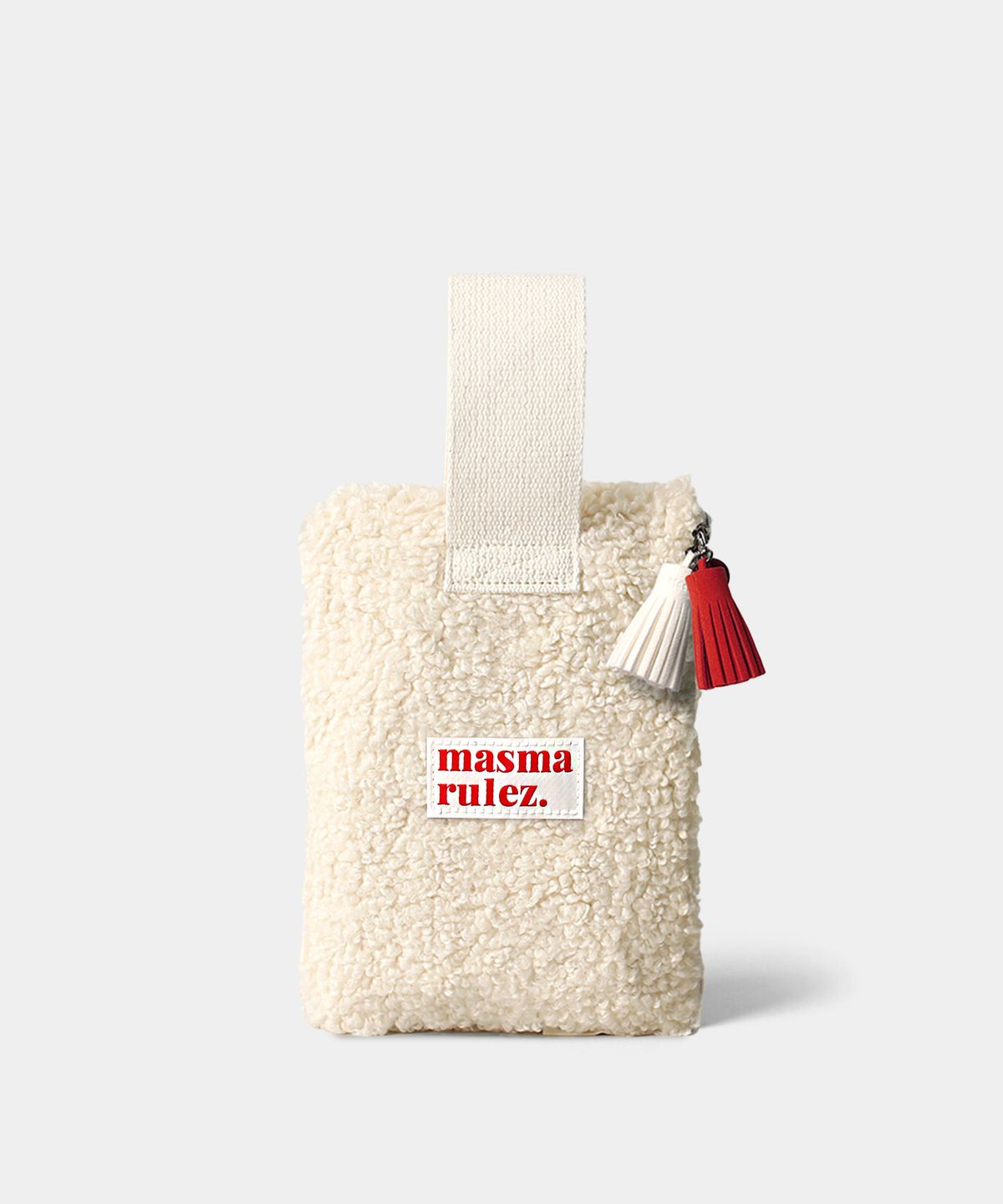 마스마룰즈(MASMARULEZ) Strap pouch _ Fleeced Ivory