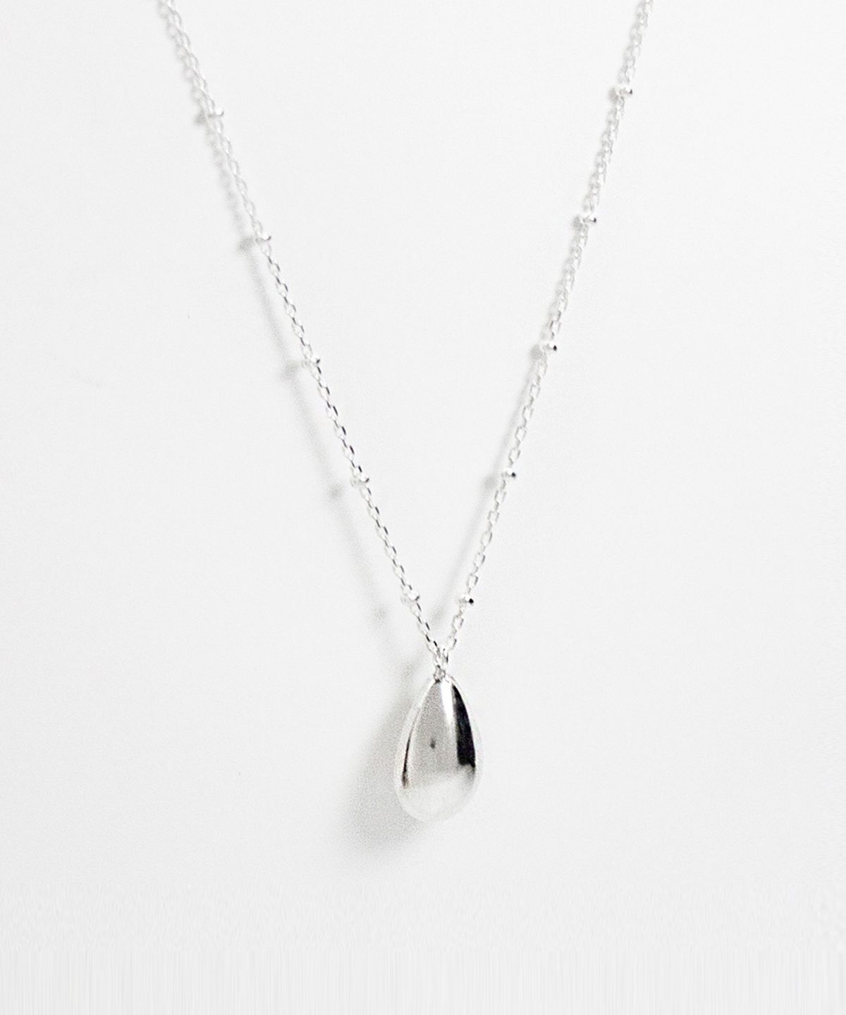 티에드(TIEDE) W-drop Necklace 02 (Silver)