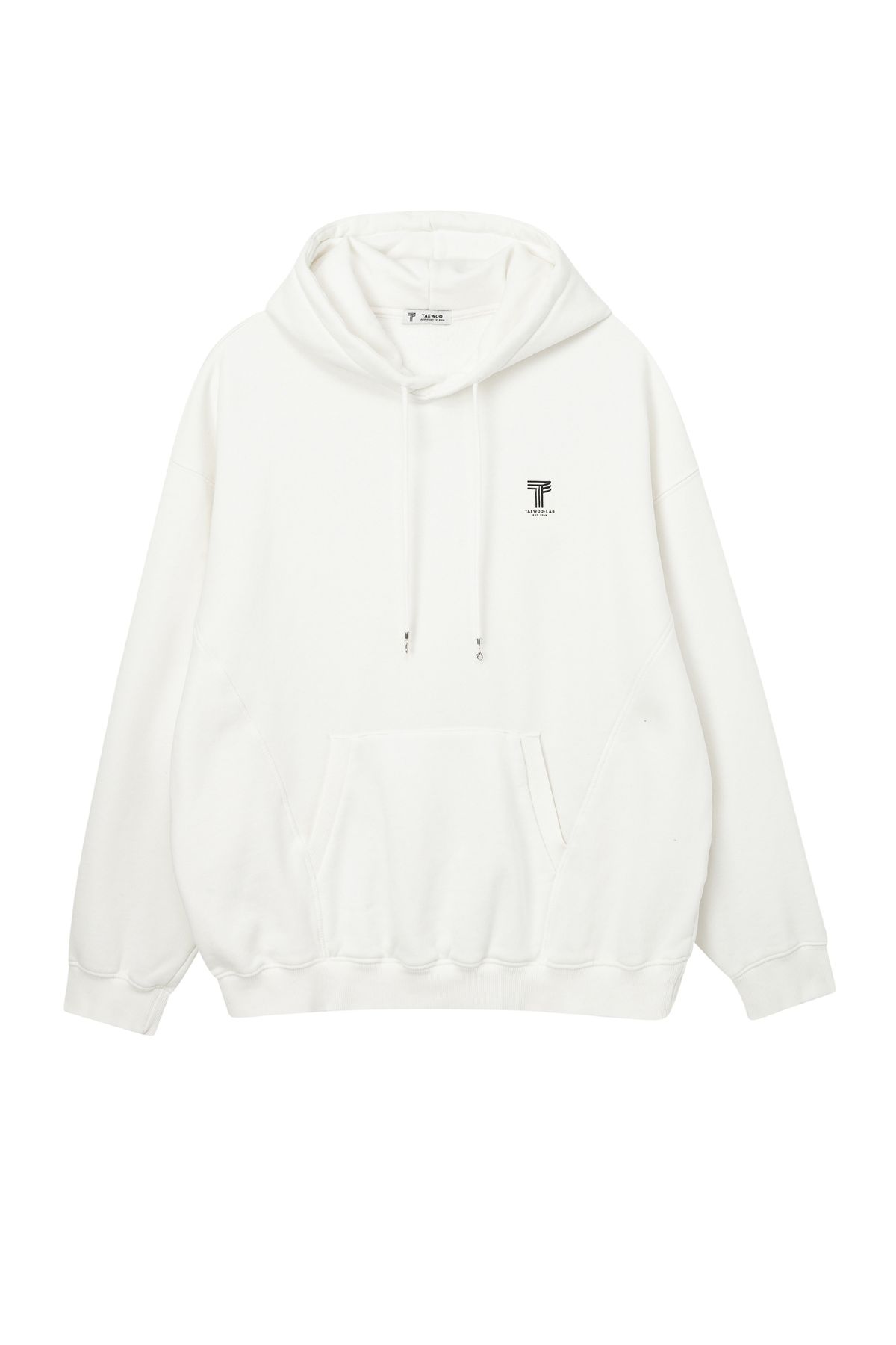 태우(TAEWOO) New Logo Hoodie White