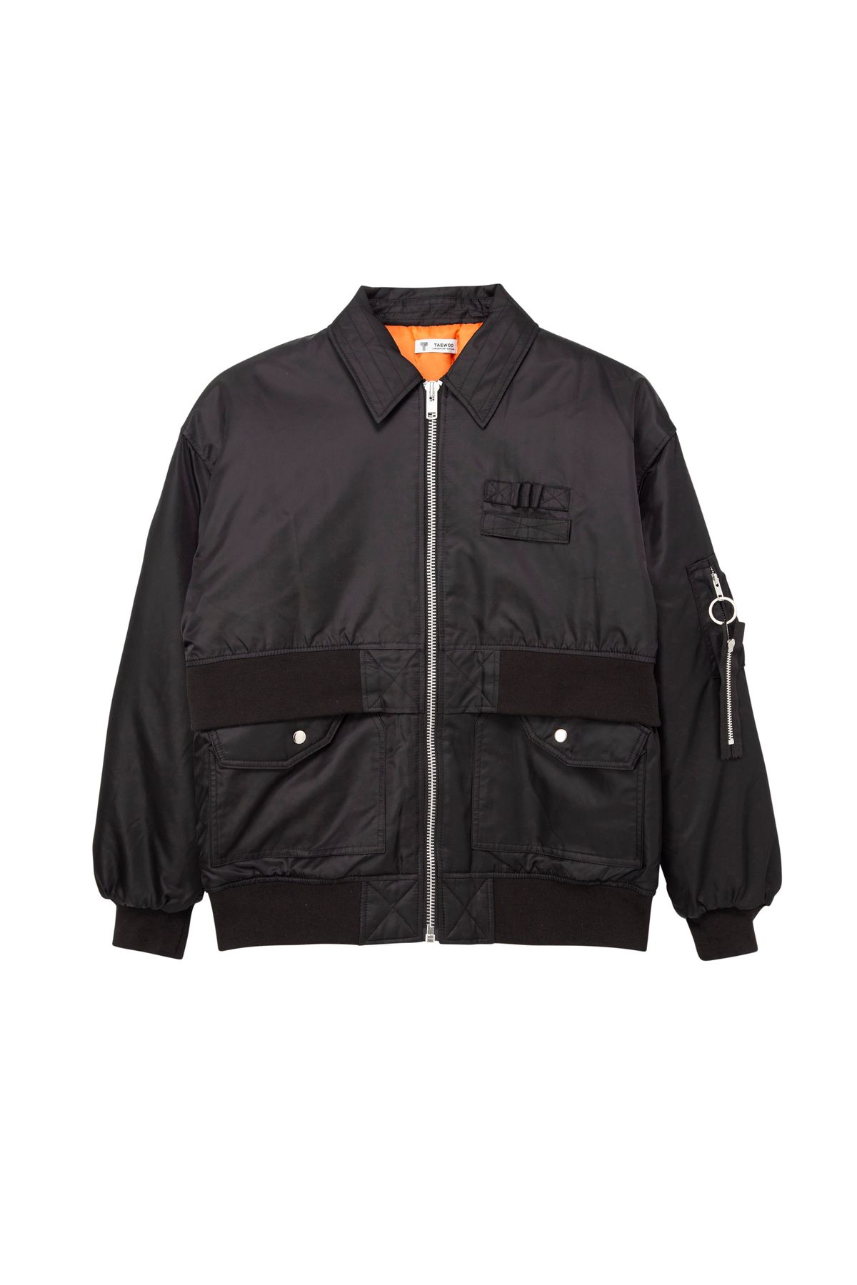 태우(TAEWOO) New Double Bomber Jacket Black