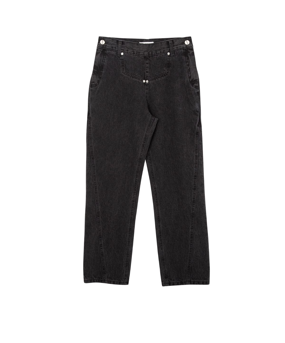 태우(TAEWOO) Deconstructed Denim Jean Black