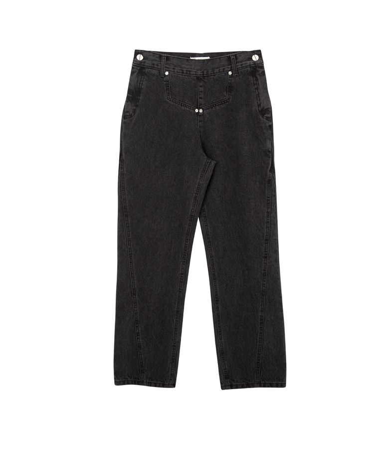 Deconstructed Denim Jean Black