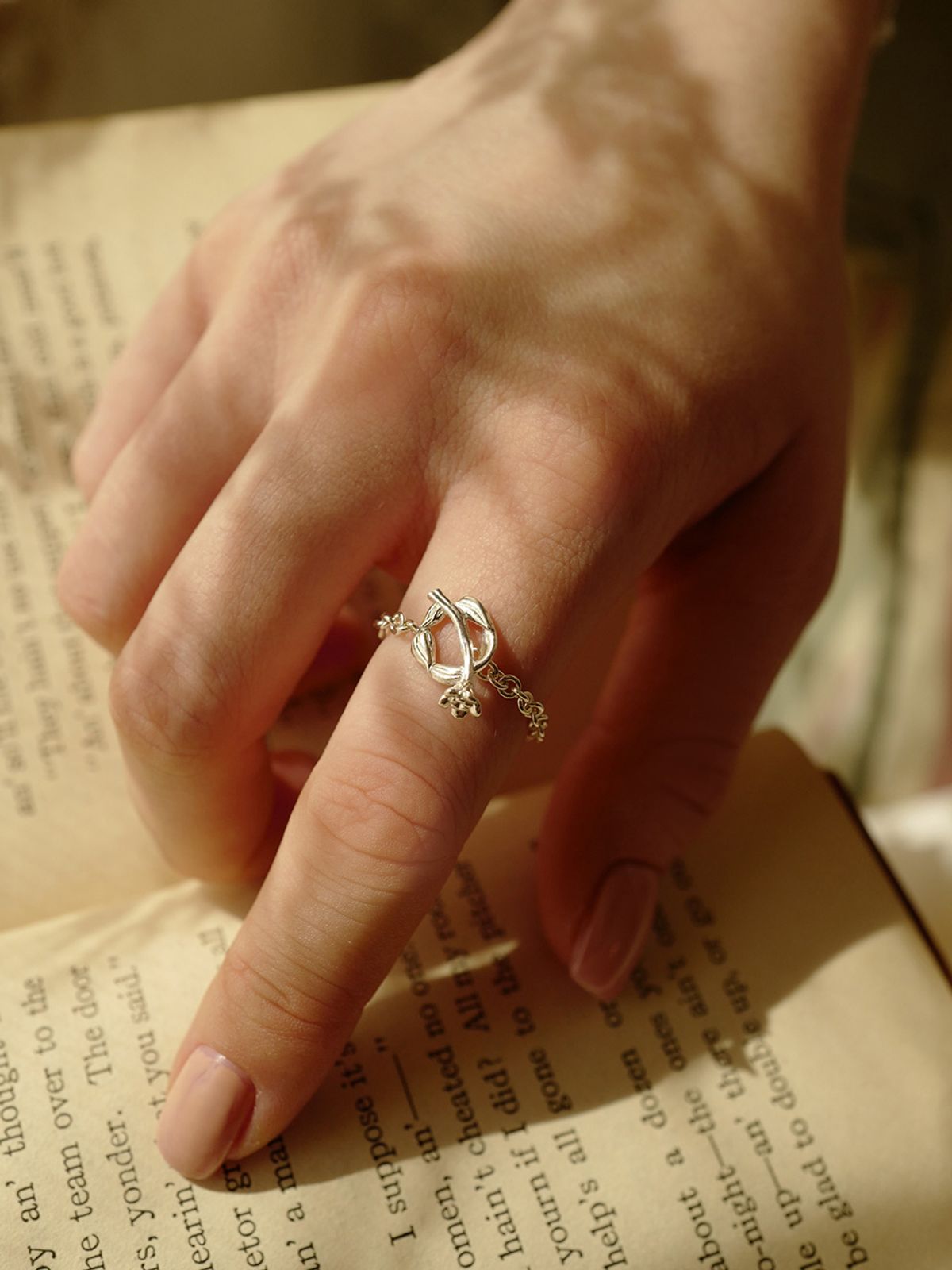 피오레(FIORE) flower toggle chain ring