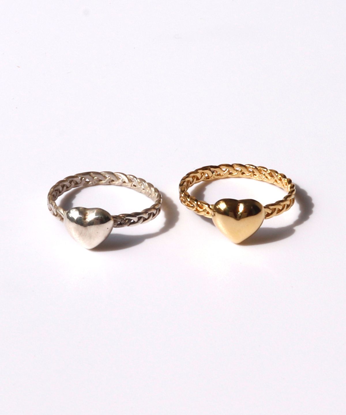 봉보(BONBEAU) Antique Heart braid daily Ring 앤틱 하트 실버 꼬임링 반지