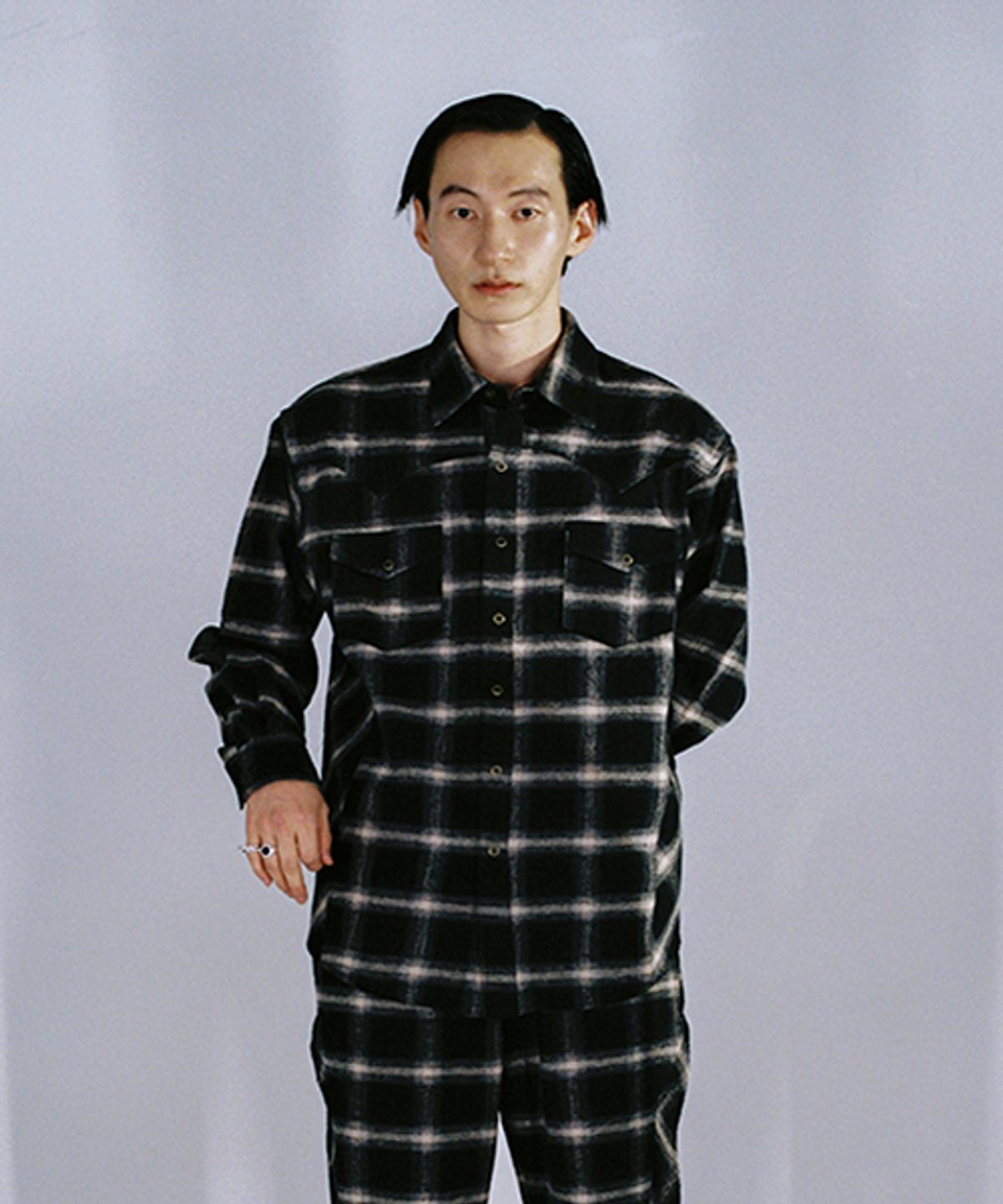 아이사피(I4P) check wester jacket