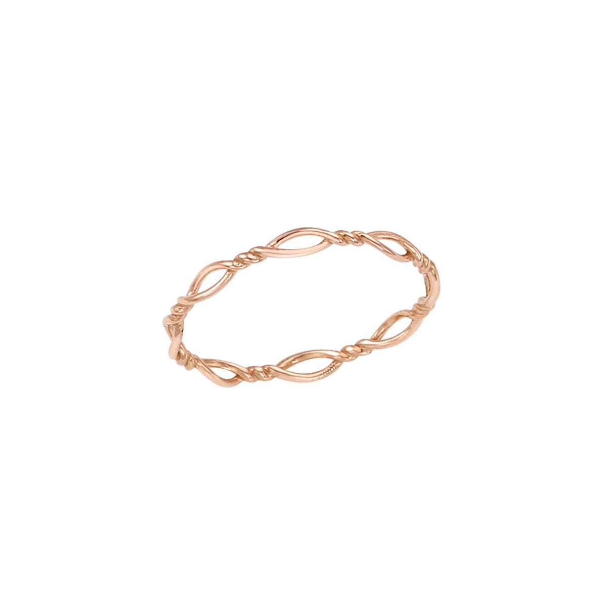 로이드(LLOYD) 360도 트위스트 패턴 14K Gold 반지 LRS20050G