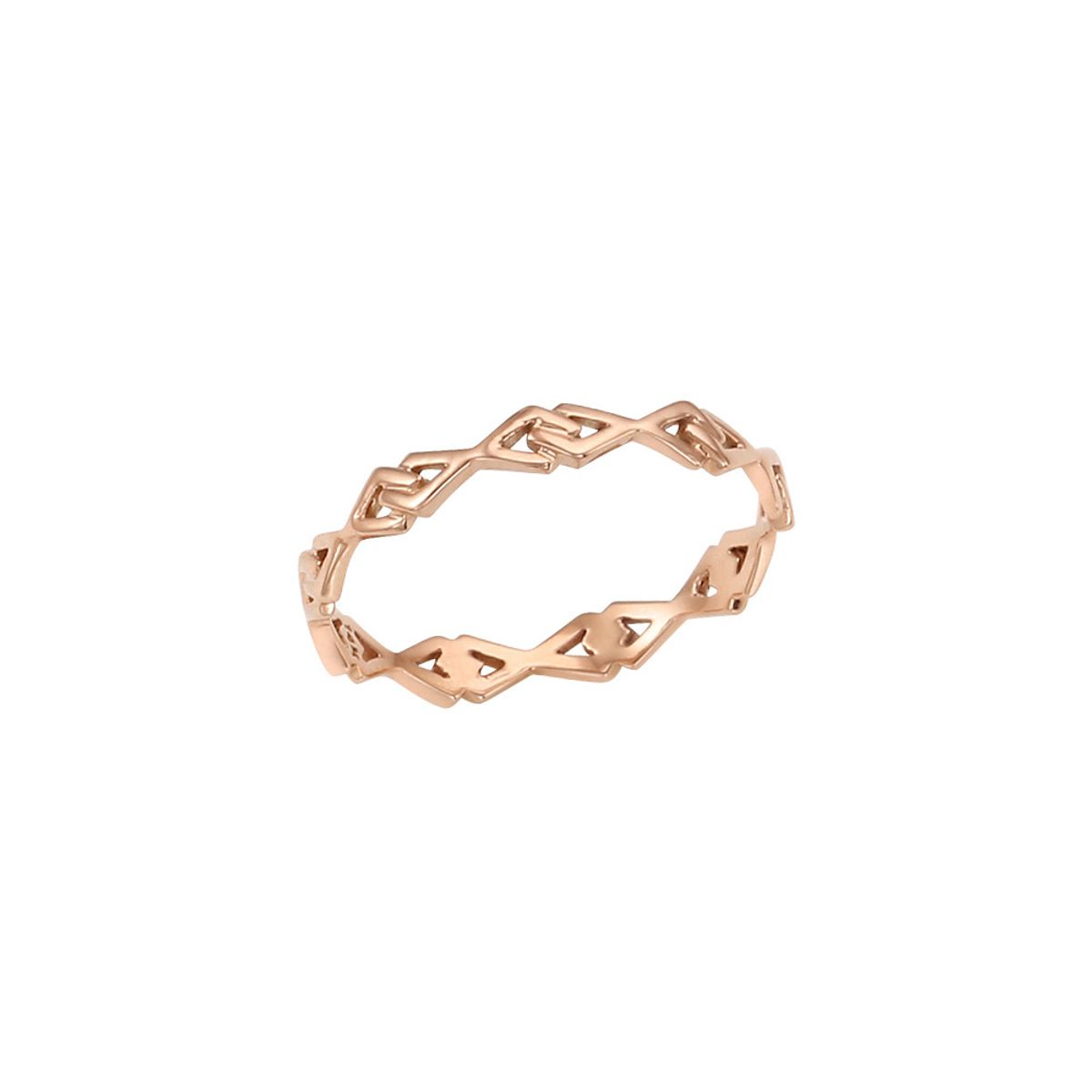 로이드(LLOYD) 360도 더블스퀘어 꼬임 패턴 14K Gold 반지 LRS20049G