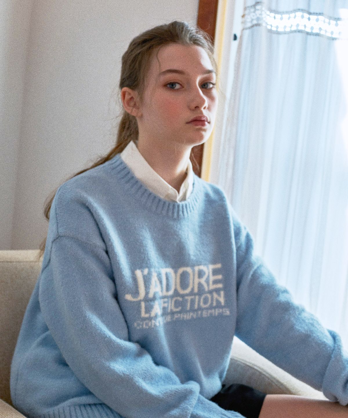 라티젠(LARTIGENT) LTG6 FICTION KNIT(SKY BLUE)