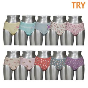 여성 순면 맥시 삼각 팬티 10종 세트