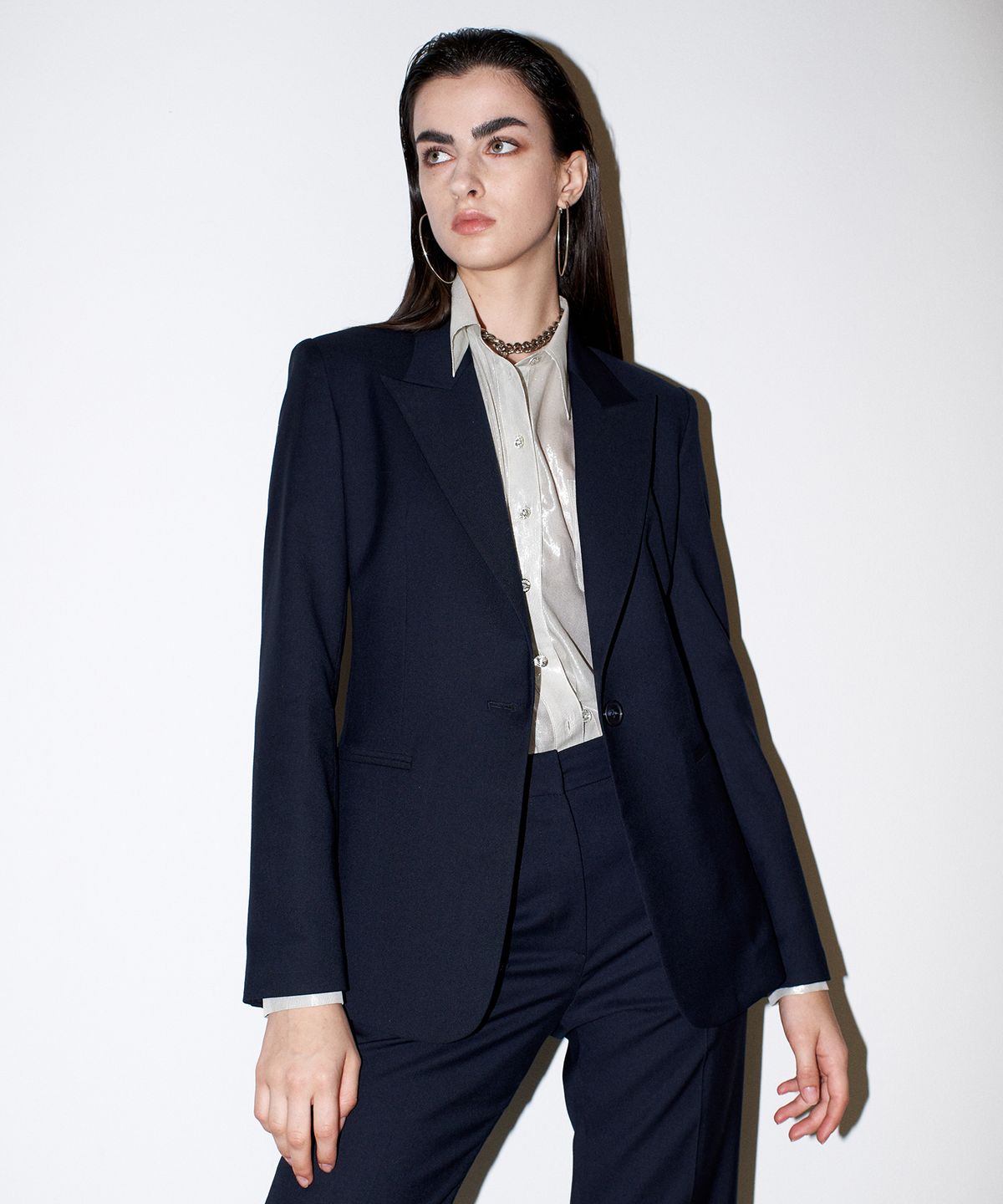 채뉴욕(CHAENEWYORK) Sassy single tailored Jacket[Navy]