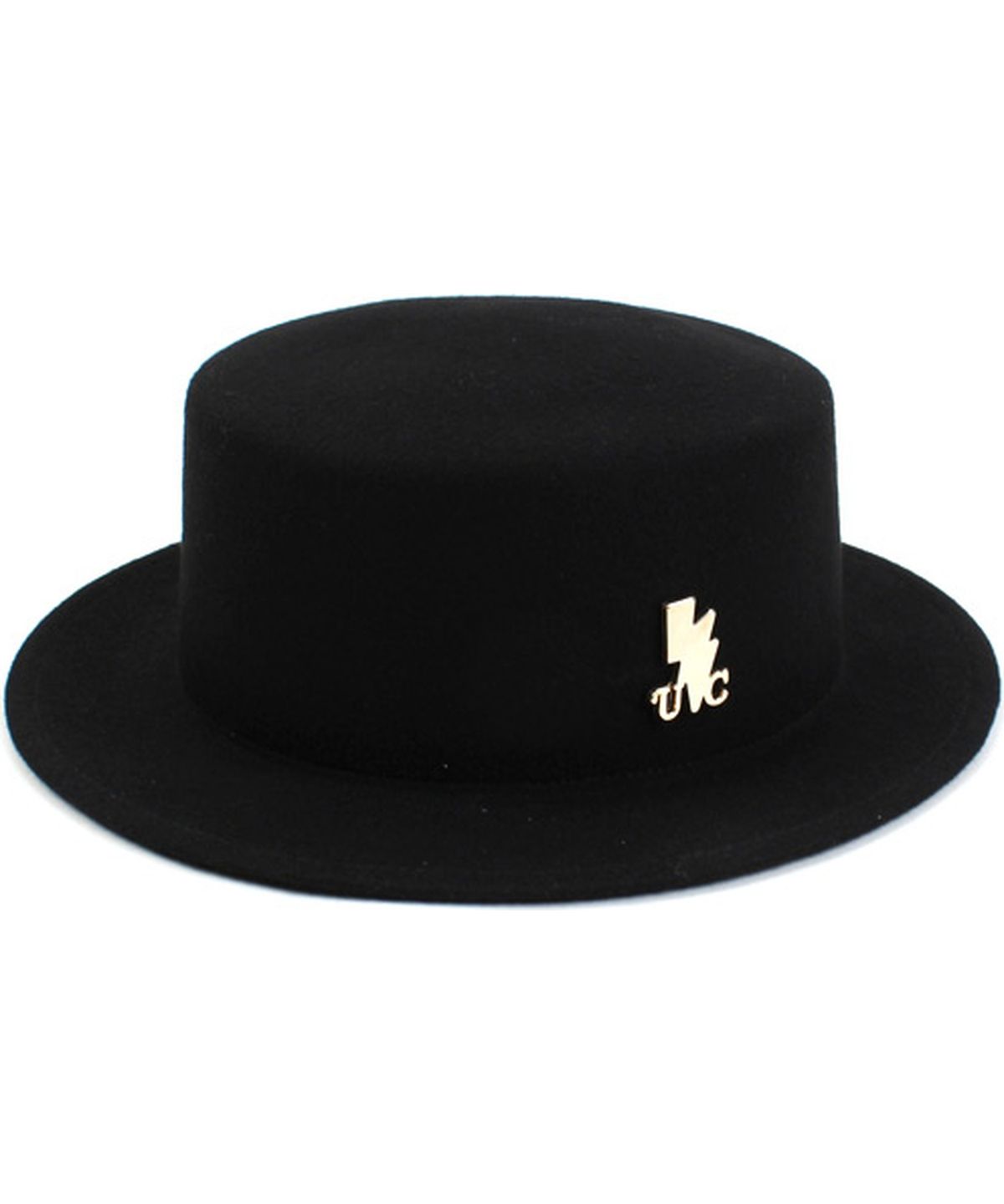 유니버셜 케미스트리(UNIVERSAL CHEMISTRY) Black Flat Short Wool Fedora GD 숏페도라