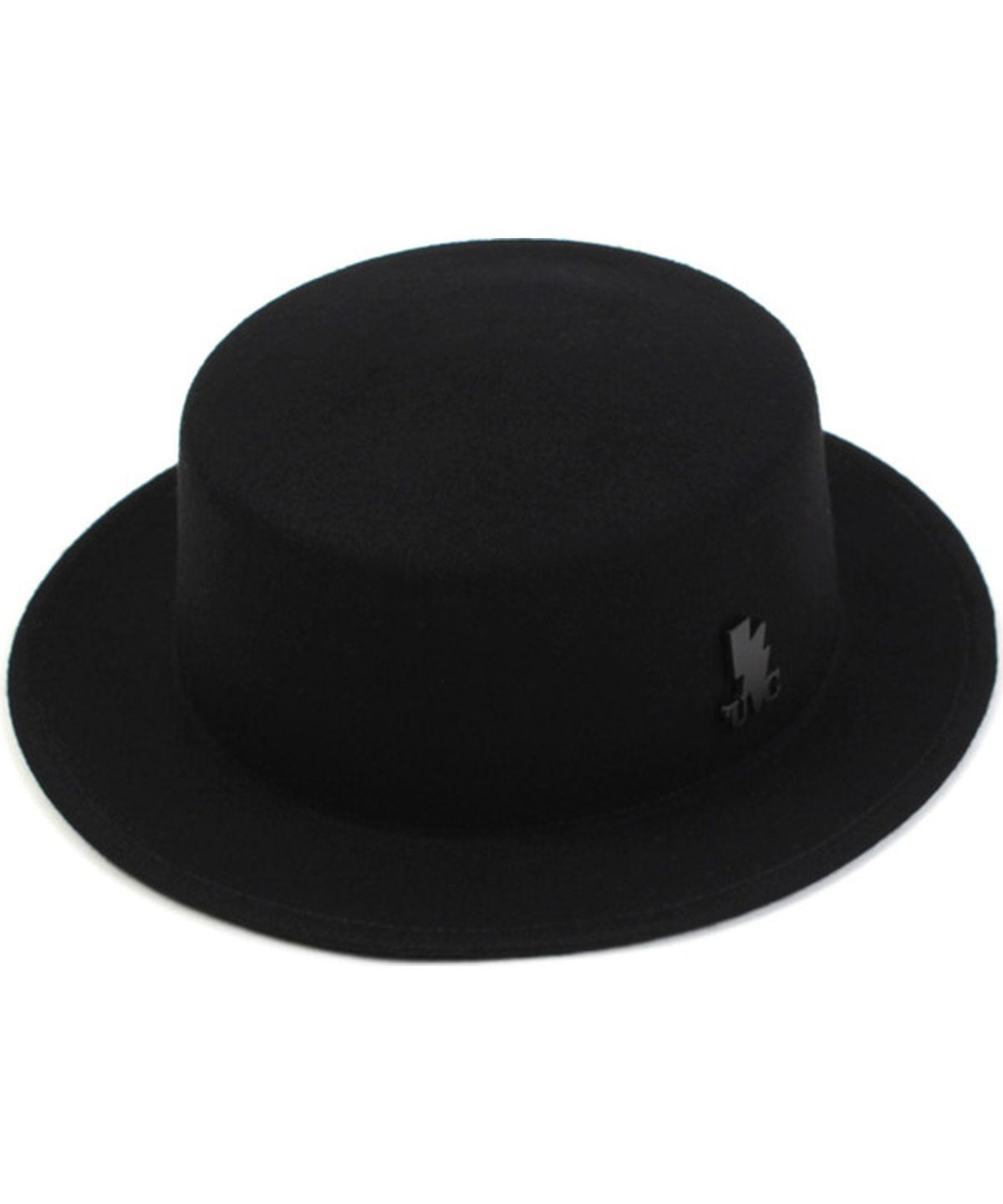 유니버셜 케미스트리(UNIVERSAL CHEMISTRY) Black Flat Short Wool Fedora BK 숏페도라