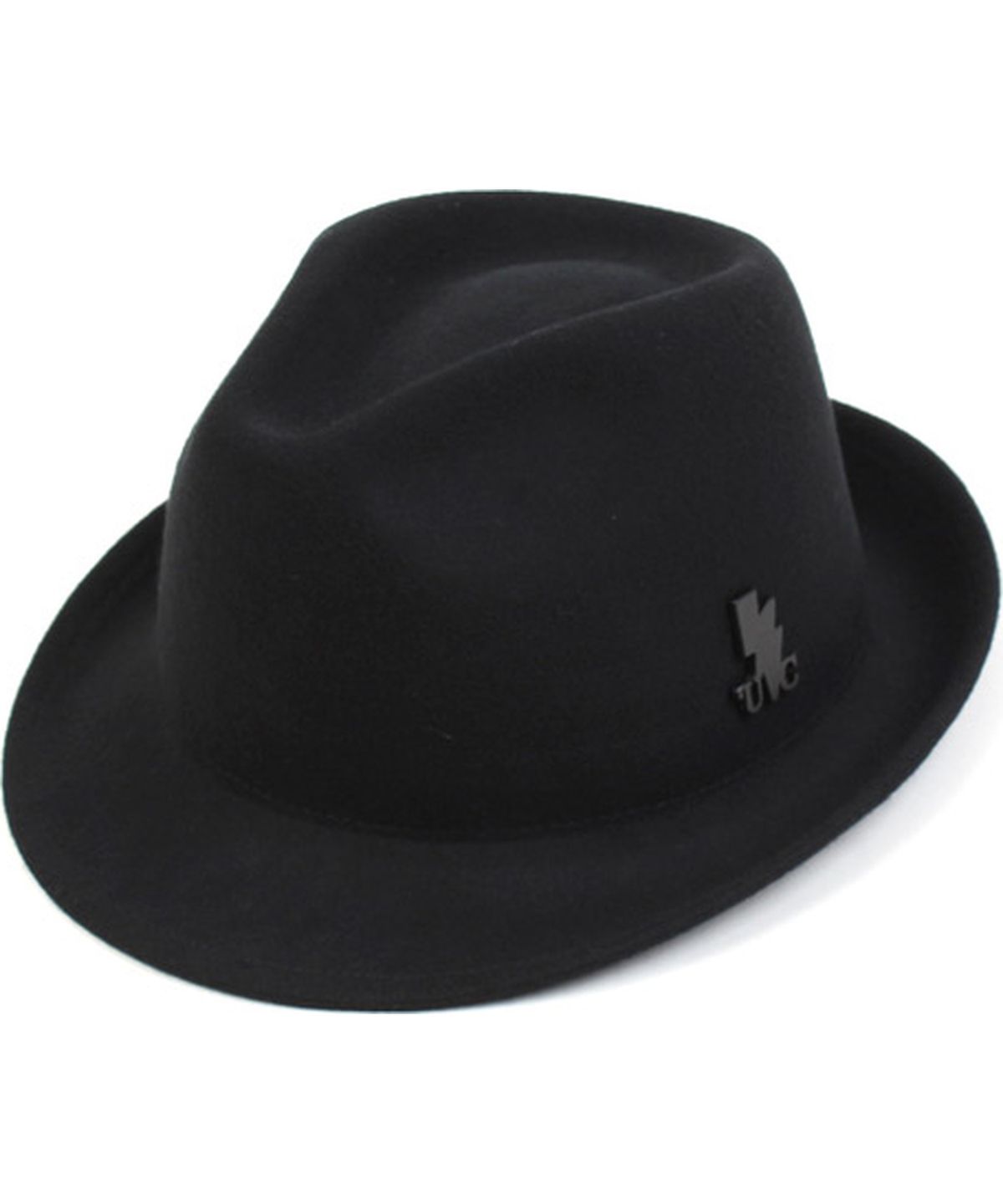 유니버셜 케미스트리(UNIVERSAL CHEMISTRY) BU Black Short Wool Fedora BK 울페도라