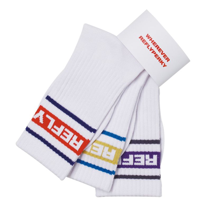 RW-LOGO 미드컷 크루 삭 3PACK