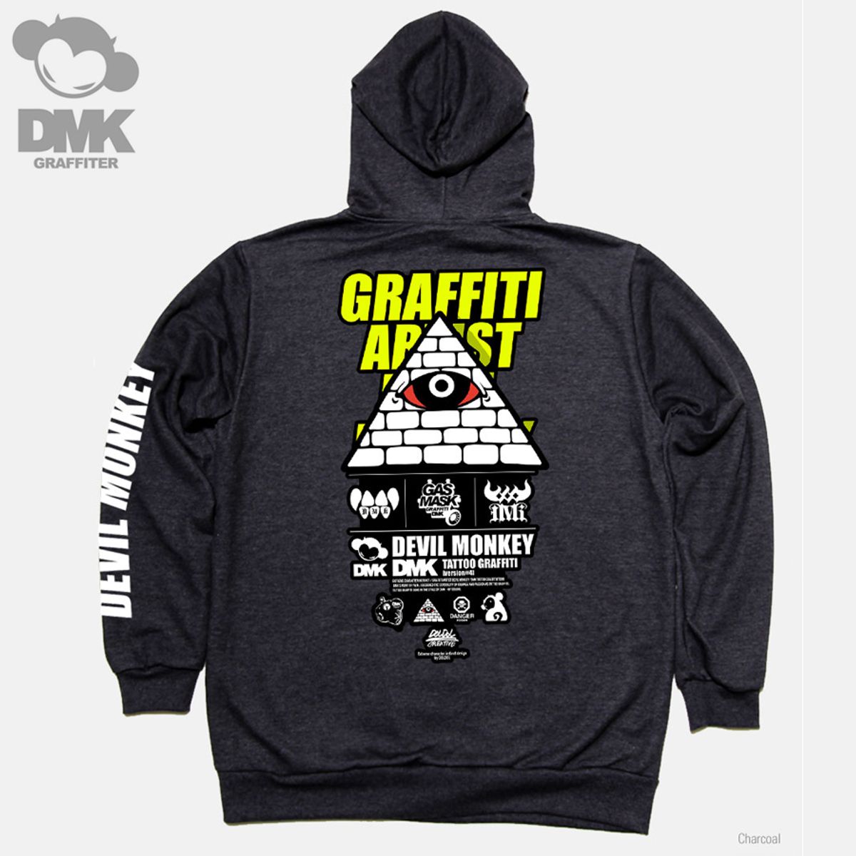 돌돌(DOLDOL) DMK_HOODY_109 그래피티 아티스트 데빌몽키 dmk 타투 캐릭터 그래피티 그래픽 디자인 후드티 후디