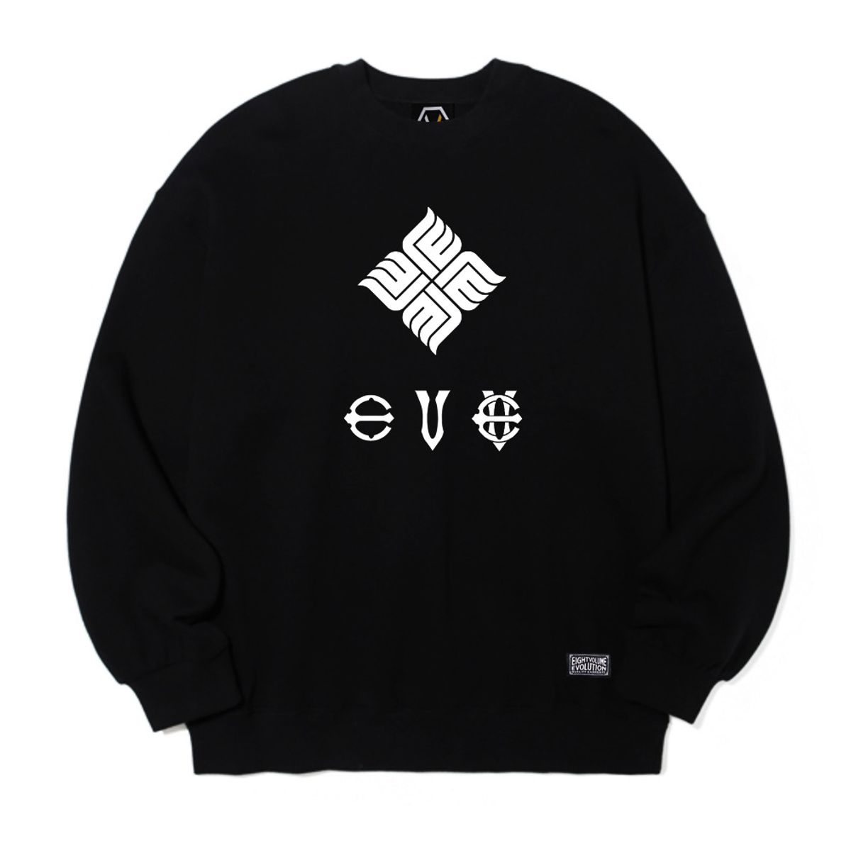 에잇볼륨(EIGHTVOLUME) [기모]EV 뉴 엠블렘 오버핏 맨투맨