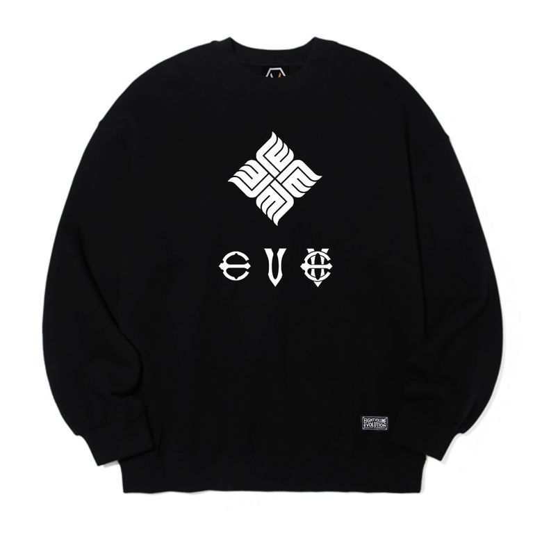 [기모]EV 뉴 엠블렘 오버핏 맨투맨