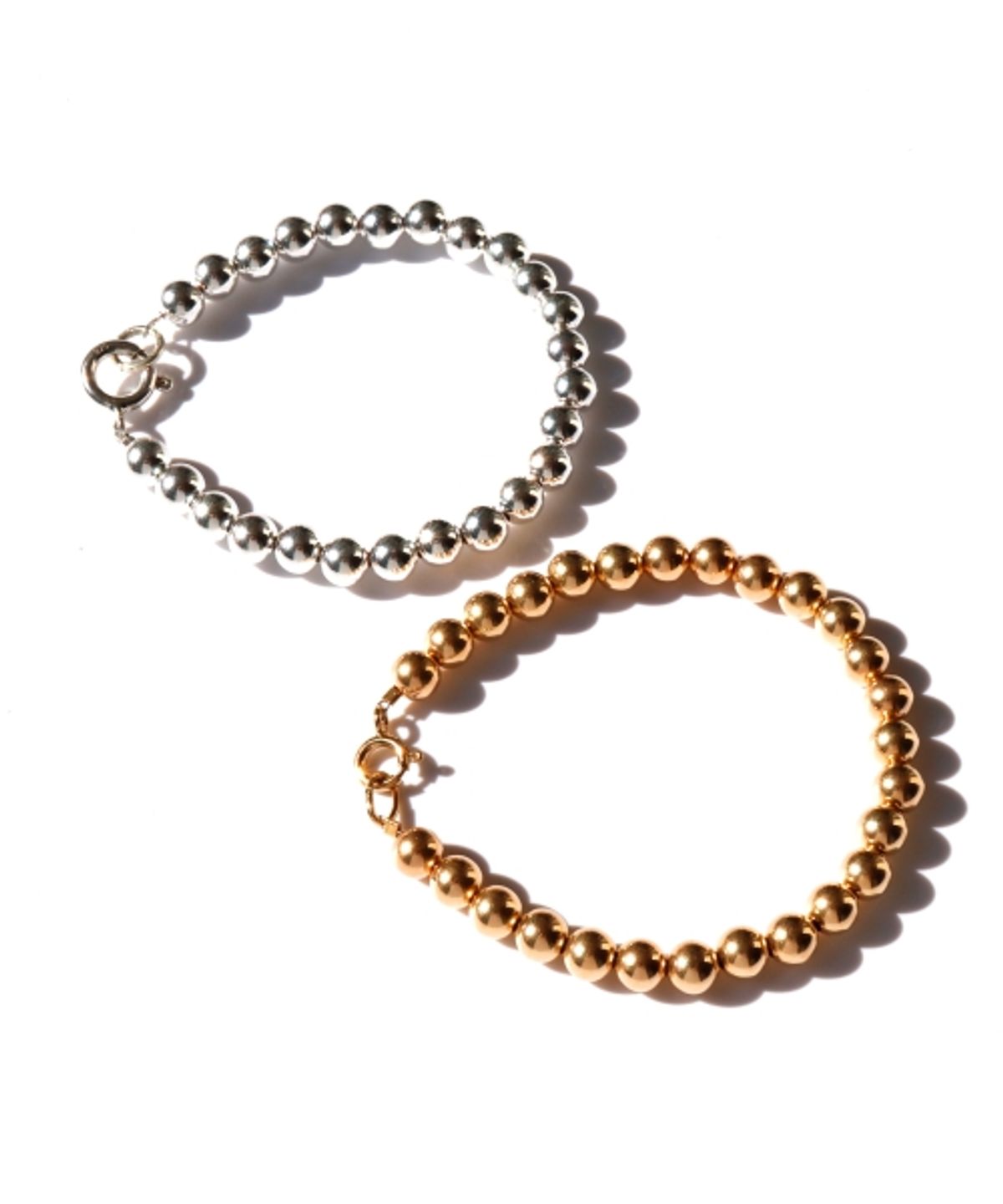 봉보(BONBEAU) 6mm silverball Layered Bracelet 레이어드 볼드 실버볼 팔찌 6mm
