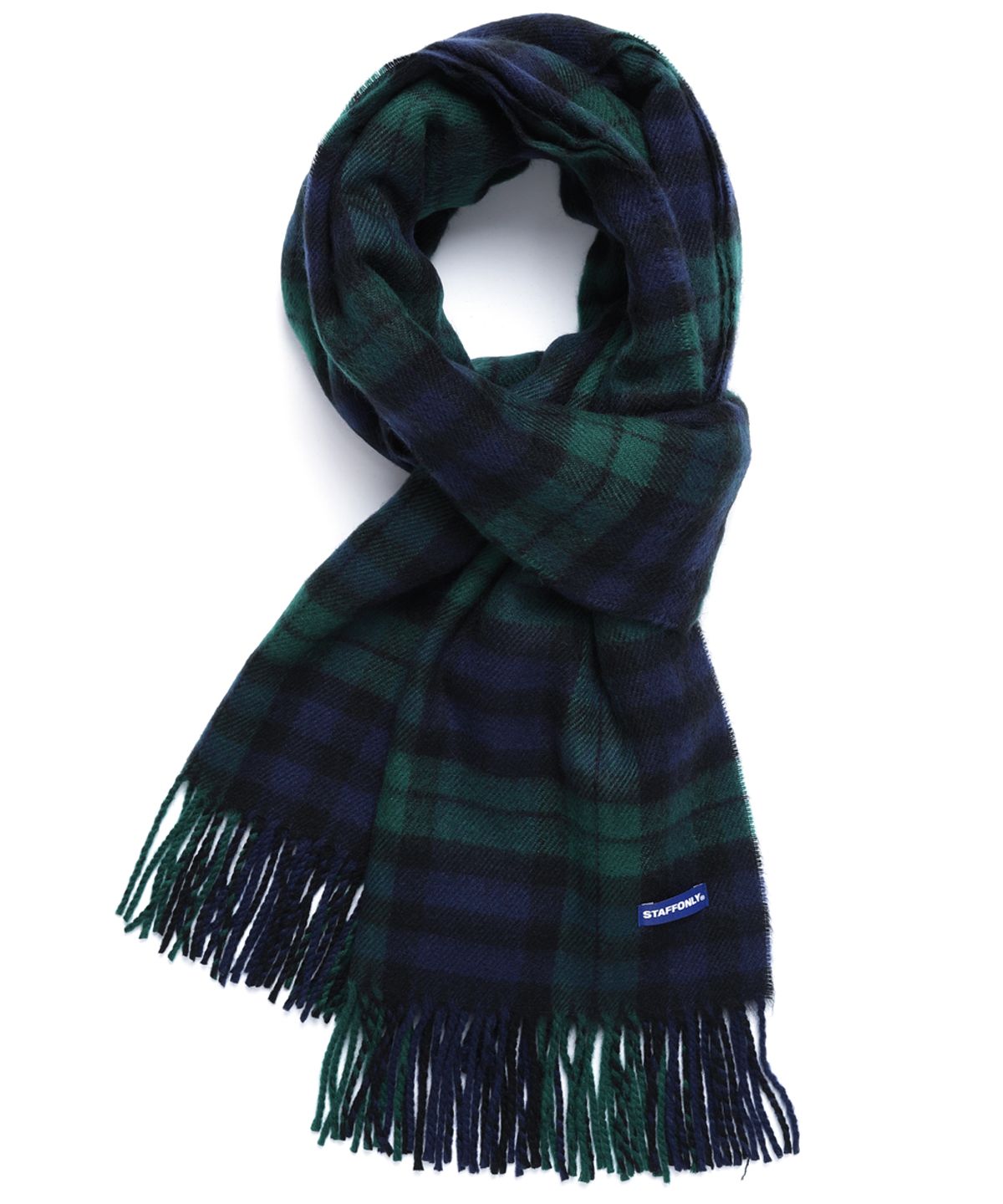 스텝온리(STAFFONLY) STEADY CHECKED MUFFLER (NAVY)