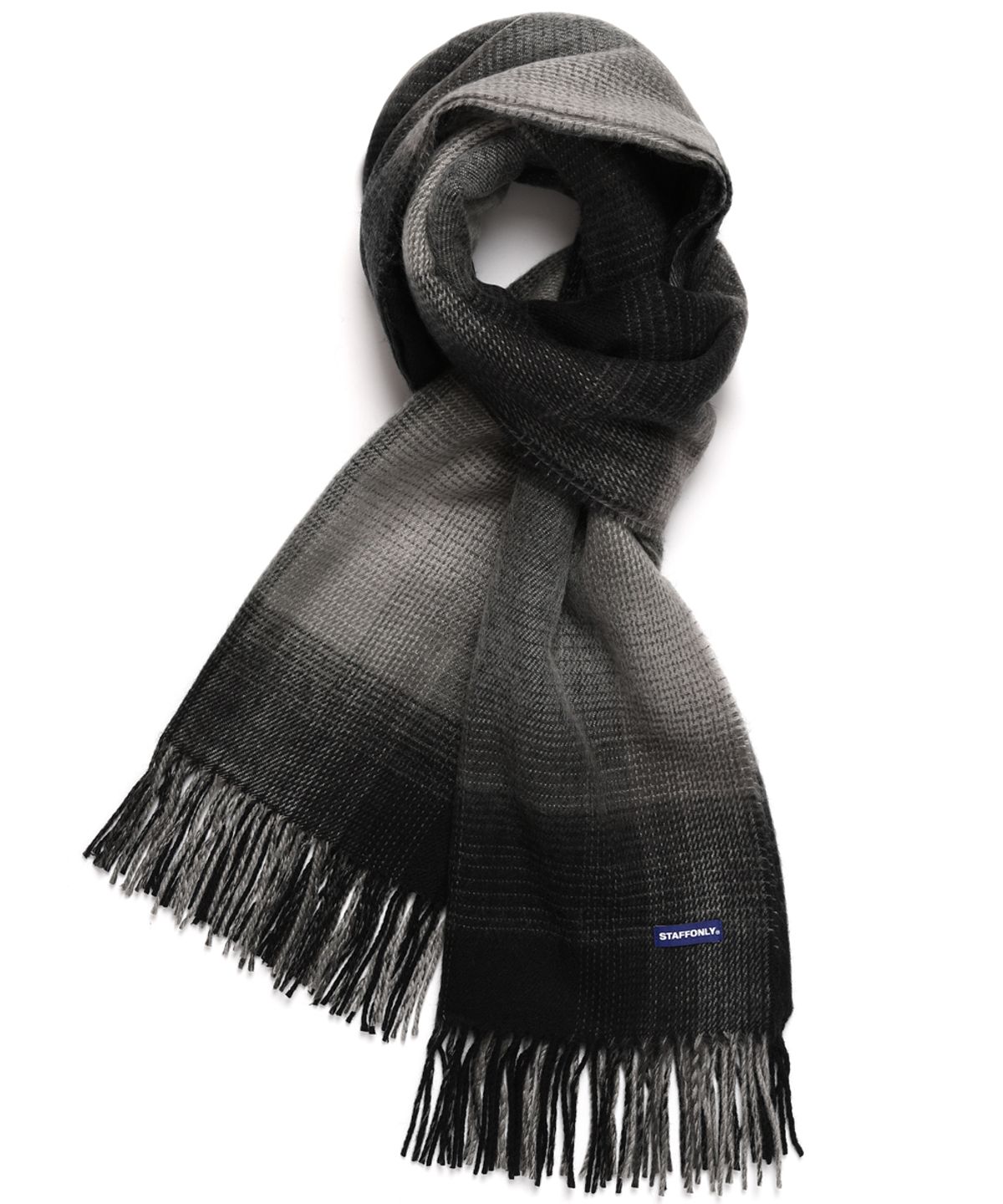 스텝온리(STAFFONLY) STEADY CHECKED MUFFLER (GRAY)