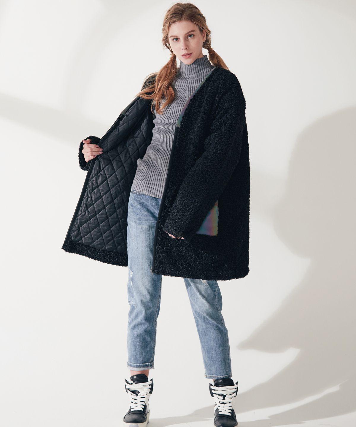 엔오티(NOT) Oversized Dumble Coat