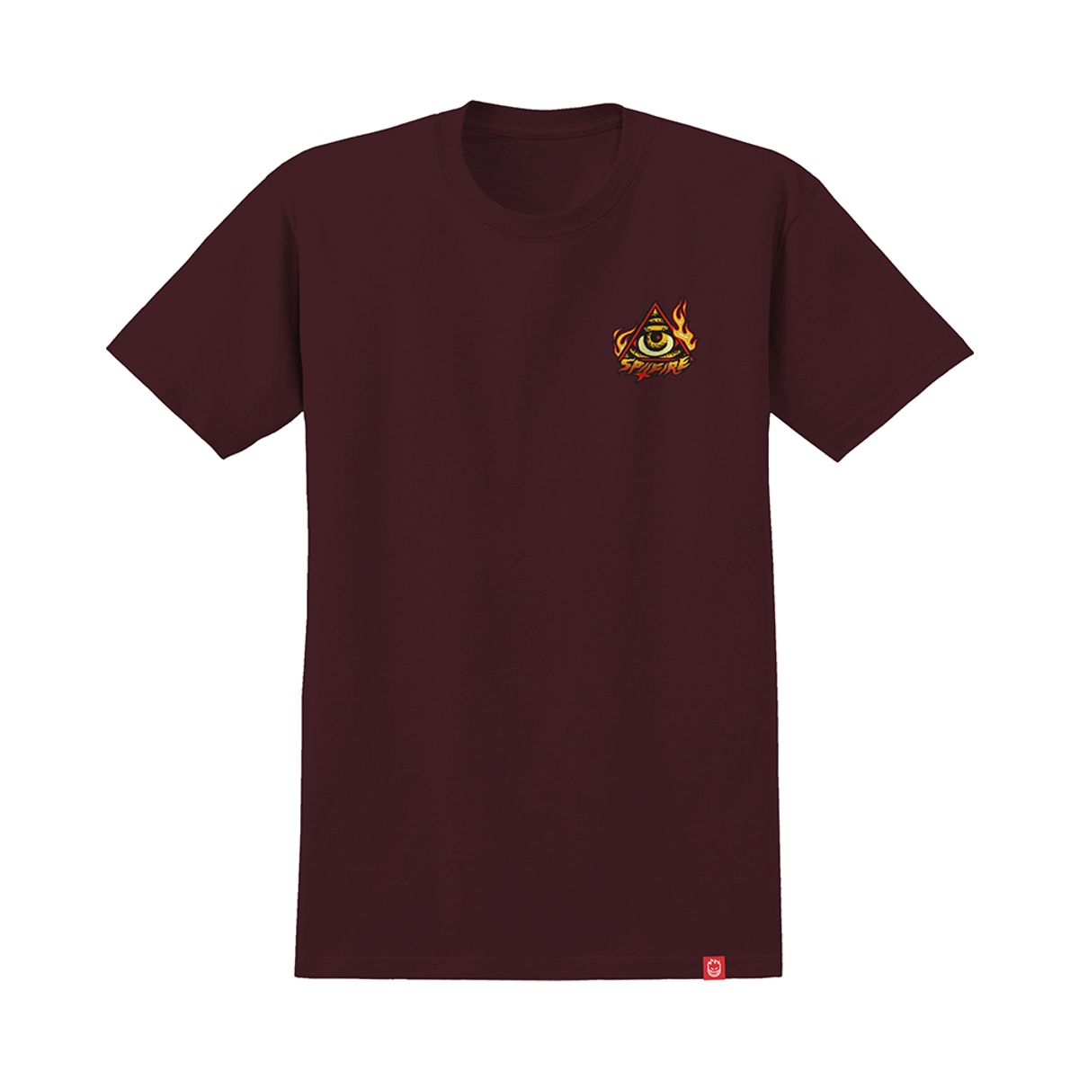 스핏파이어(SPITFIRE) TOUCH OF SATAN S/S T-Shirt - BURGUNDY/MULTI-COLORED 51010686