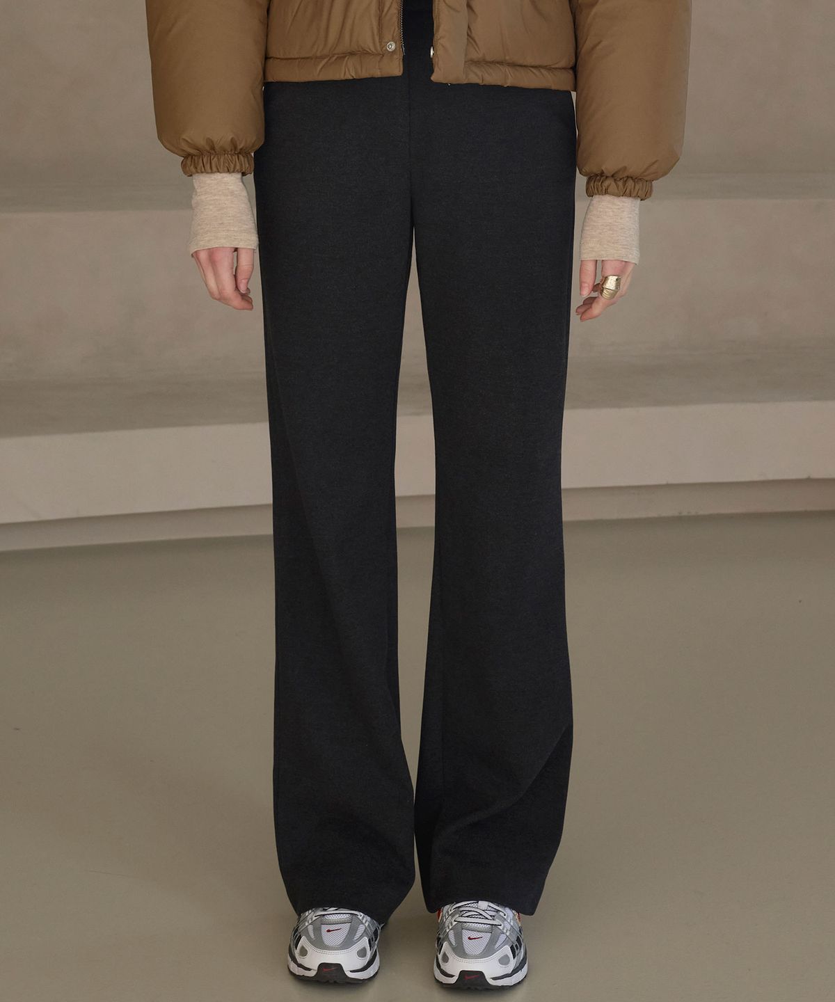 시야쥬(SIYAZU) SIPT7021 Double Weave Long wide SL_Charcoal