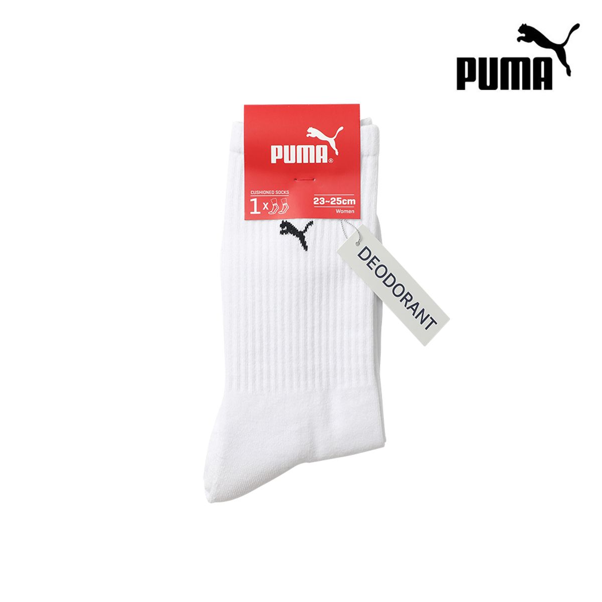 푸마양말(PUMA SOCKS) 데오드란트 쿠션 크루삭스 3PACK