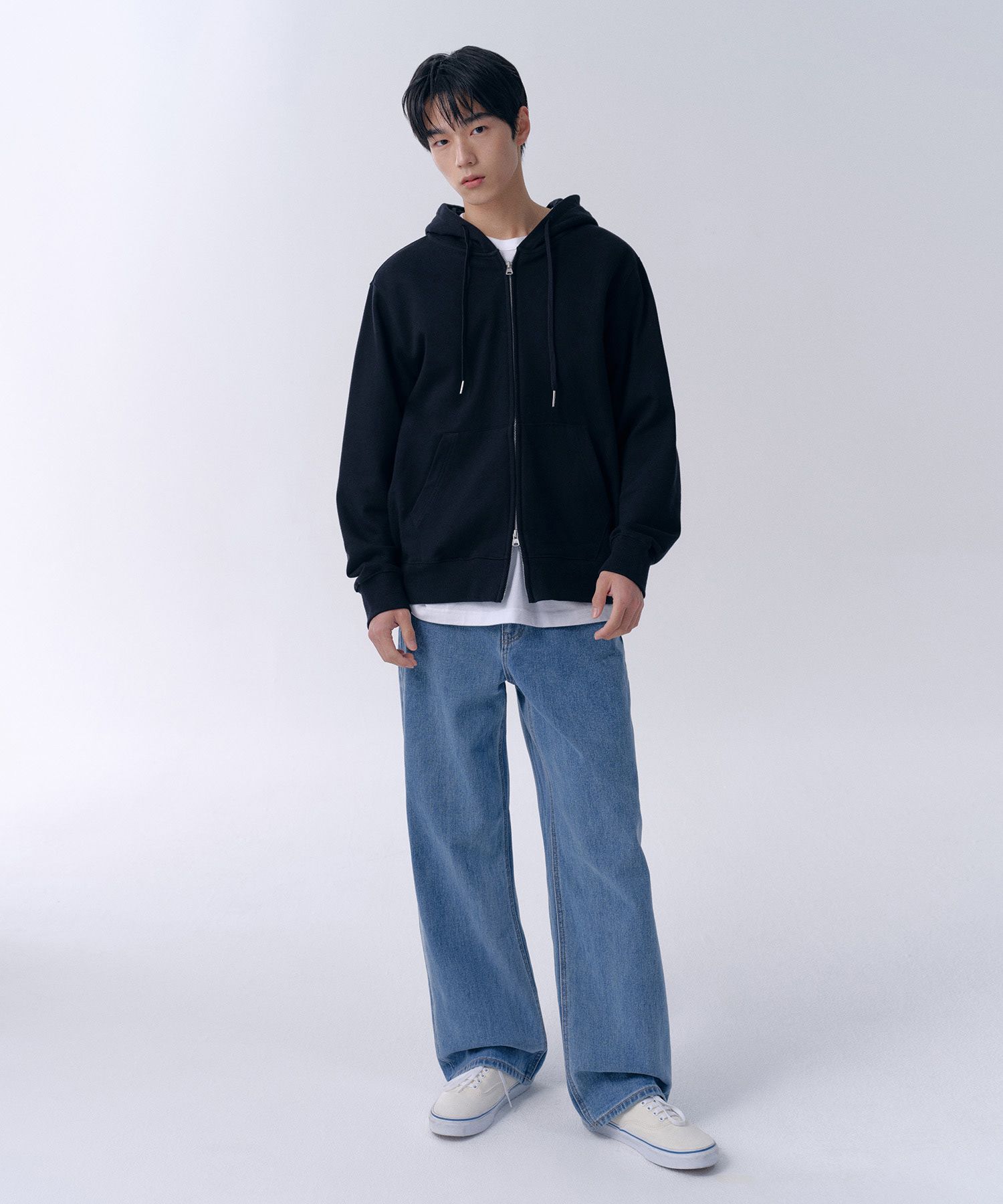 MUSINSA | MUSINSA STANDARD WIDE DENIM PANTS [LIGHT INDIGO]