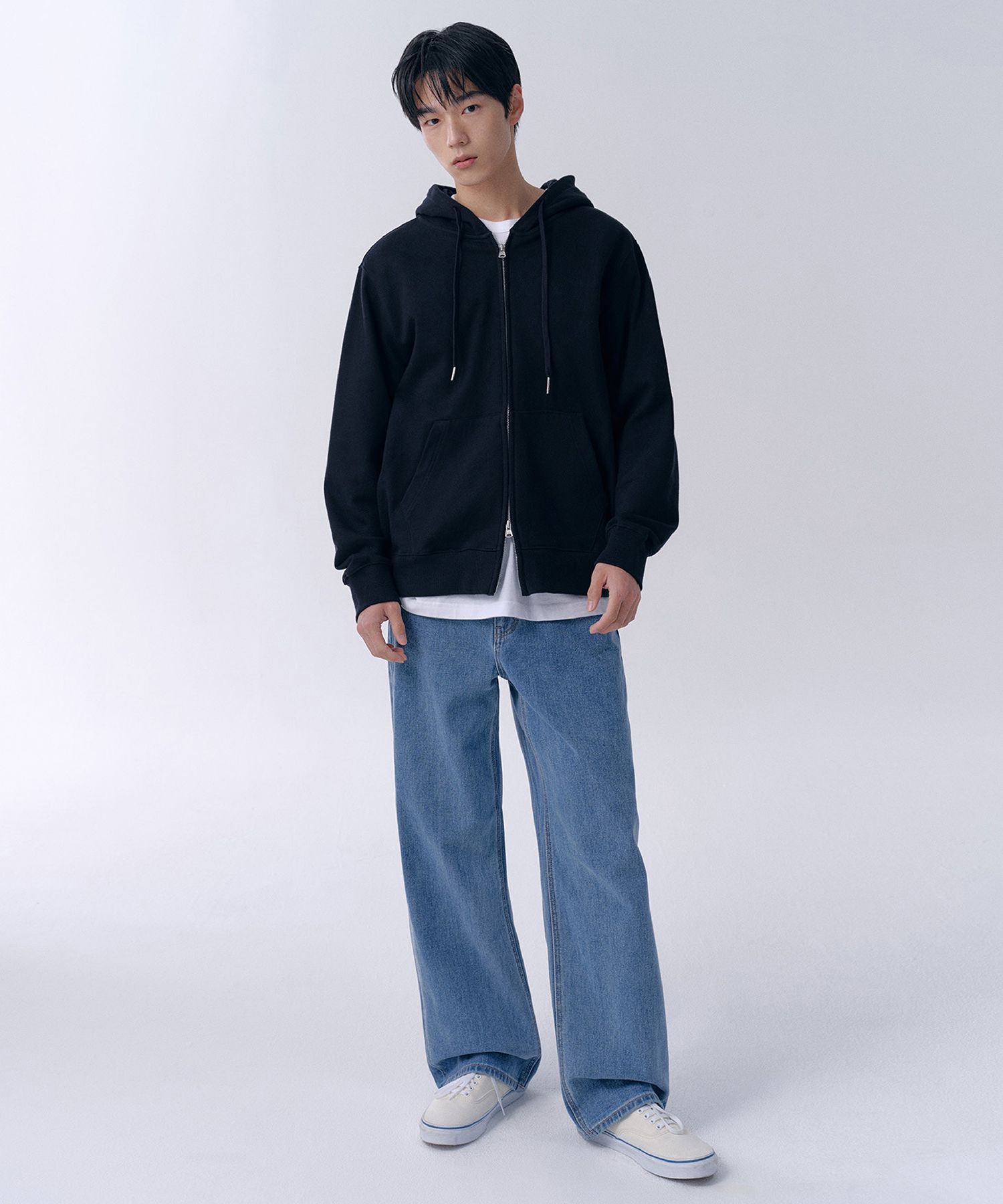 MUSINSA | MUSINSA STANDARD WIDE DENIM PANTS [LIGHT INDIGO]