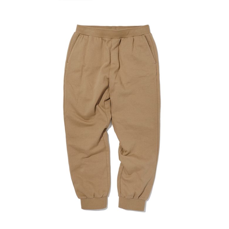 FLEECE-LINED SWEAT PANTS_CAMEL