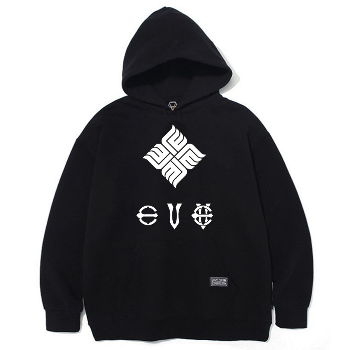 에잇볼륨(EIGHTVOLUME) [기모]EV 뉴 엠블렘 오버핏 후드